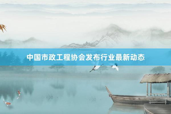 中国市政工程协会发布行业最新动态